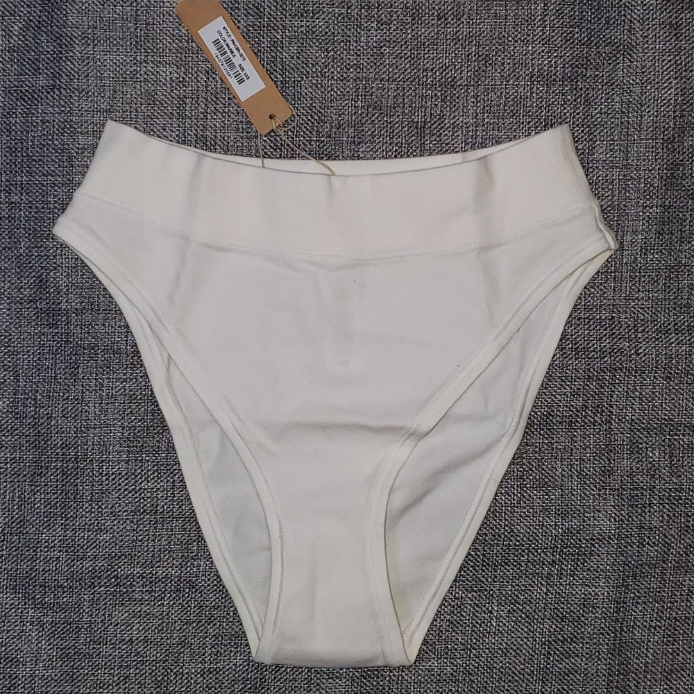 NWT SKIMS XXS Cotton Jersey Cheeky Tanga MARBLE